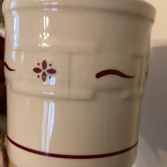 Longaberger Mug- Woven Traditions Pattern -Red - Picture 2 of 4